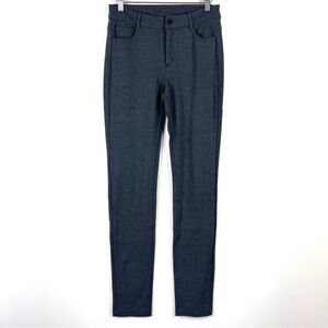 Athleta Midrise Avenue Ponte Skinny Pants Pockets Dark Grey Women's Size 4